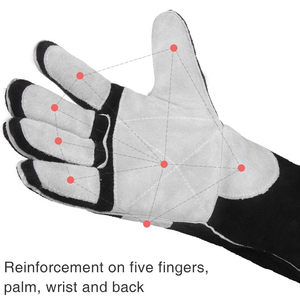 Guantes de soldadura de cuero de tendencia de la mejor calidad de alta calidad diseñados de primera calidad con resistencia al calor guantes de soldadura a un precio razonable - Product Image 2