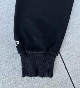 High Quality <b>Plain</b> Cheap Men's Customized Printed Washed Vintage <b>Black</b> Strings Thermal <b>Hoodies</b> 100% Cotton Boxy Crop <b>Hoodies</b> - Product Image 6