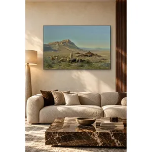 Fida Girardet, berger et son bétail dans le désert, impression sur toile - Product Image 5