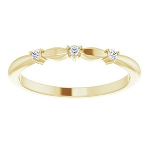 Anillos Apilables con Diamantes Tallados en Rosa - Product Image 3
