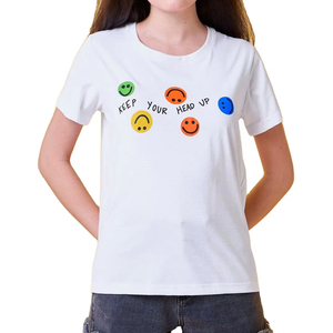 เสื้อยืด2025สีขาวสีดำว่างเปล่าสำหรับผู้หญิงเสื้อยืดกราฟิกสำหรับผู้หญิงเสื้อยืดสีดำขนาดใหญ่พิเศษพิมพ์โลโก้ตามสั่ง - Product Image 1