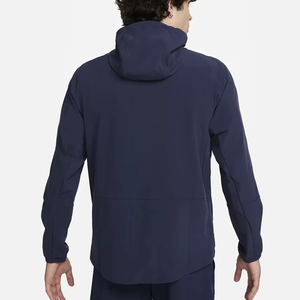 Logotipo personalizado al por mayor de cremallera completa para hombre de punto con capucha Regular Fit 100% algodón bordado impermeable chaqueta con capucha - Product Image 3