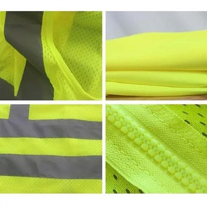Polo à manches courtes haute visibilité pour l'été, vêtements de travail réfléchissants pour la construction, en vente - Product Image 5