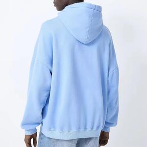 100% Cotton Solid Winter Heavyweight Fleece Regular Fit Mens Pullover <b>Hoodie</b> Streetwear Sweatshirt - Product Image 2