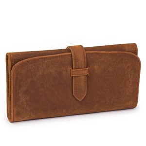 วินเทจเปิดป้องกันการโจรกรรมสามพับ LTW-0043หนังแท้มินิมอลมีหลายกระเป๋ารวมทั้งช่องบัตรประจำตัวบัตรเครดิตสั้น - Product Image 6