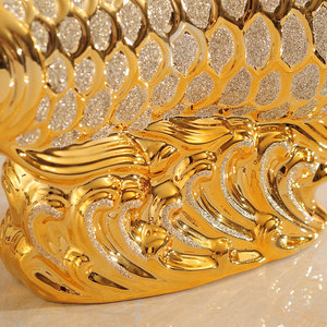 Antique Metal Craft Sculpture High Quality Fish Statue Christmas Art Amazing Model for Home Decor Table Top <b>Ornament</b> - Product Image 4