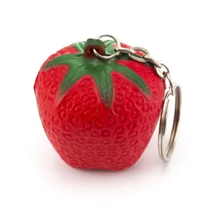 Porte-clés et mousquetons promotionnels personnalisés anti-stress fruités – Gadgets sur mesure - Product Image 4