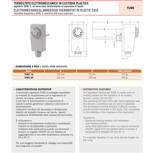 Termostato de Inmersión Cewal 10 True 30/90 para Piezas de Calentadores de Agua - Product Image 2