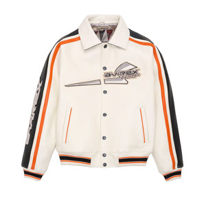 Vestes Avirex personnalisées pour hommes Cuir respirant de haute qualité avec col montant Imperméable et fermeture éclair complète pour l'hiver - Product Image 1