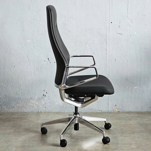 Silla Ejecutiva Premium ARICO-A1, Ergonómica, Tapicería de Microfibra, Estructura de Aluminio, Estilo Contemporáneo, para Hogar o Taller - Product Image 3