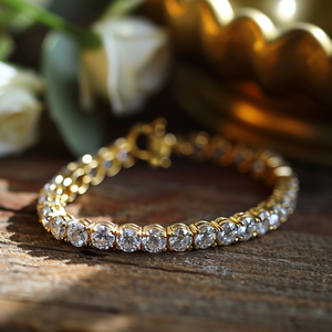 VVS Bracelets cubains en or blanc Moissanite Ice Out 10mm Bracelets en diamant taille ronde pour femme en argent sterling 925 - Product Image 3