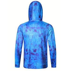 100% poliéster Spandex camisas con capucha ropa deportiva para pesca sublimación impresión ropa de Sprixo Enterprises - Product Image 2