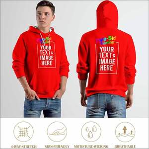 2024 Sudadera con capucha de diseño personalizado para hombre 500 Gsm Heavyweight Boxy Fit Cachemira sólida Terry Essentials de talla grande 3D otoño liso teñido - Product Image 4