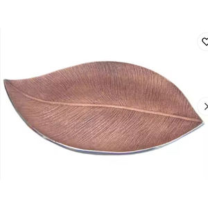 Nouveaux plateaux en métal de concepteur forme de feuille plats et assiettes de service pour la maison vaisselle décor de Table plateau plateau de serveur doré - Product Image 6