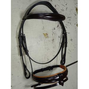 Brida ecuestre duradera de cuero puro para carreras de caballos, buena calidad, productos para caballos al por mayor, brida de cuero para montar a caballo - Product Image 2