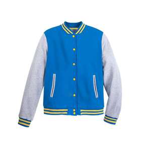 Custom Logo Embroidered Printed Winter Plus Size Cropped Varsity <b>Jacket</b> <b>Women</b> XL Breathable Cotton Leather - Product Image 1