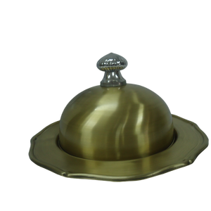 Plat de service en acier inoxydable pelé d'or pour mariage et hôtel vaisselle S plat au prix de gros - Product Image 1