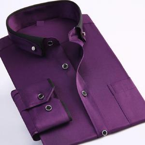 Chemise d'affaires pour homme, costume 3 pièces, chemises de bureau formelles - Product Image 4