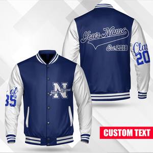 Chaqueta universitaria acolchada de lana ecológica con logotipo personalizado, moda de invierno, baloncesto, universidad, niños, hombres, bordado, Letterman Bike - Product Image 2