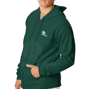 Streetwear surdimensionné vente en gros de vêtements à capuche pour hommes sweats à capuche en coton à fermeture éclair personnalisée - Product Image 3