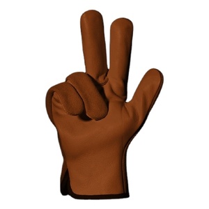 Gants de sécurité en cuir grainé de vachette, gants de travail industriels, dos en cuir croûte de vachette pour conducteurs, gants de protection industrielle - Product Image 3