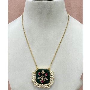 จี้แฟนซีสุดหรูพร้อมไข่มุกชุดสร้อยคอสำหรับปาร์ตี้เหมาะสำหรับงานแต่งงานสวมใส่ทุกวันสำหรับผู้หญิงและเด็กผู้หญิง - Product Image 1