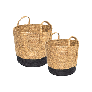 CESTA DE LAVANDERÍA DE HIERBA MARINA Natural Macetas para uso doméstico, Hecho en Vietnam, Organizador de lavandería rentable Personalización - Product Image 1