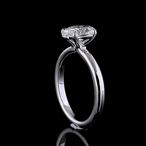 Bague de fiançailles solitaire élégante en or 14 carats avec moissanite de 1,50 carats, forme ovale, bijoux de mariage raffinés, solitaire élégant - Product Image 3
