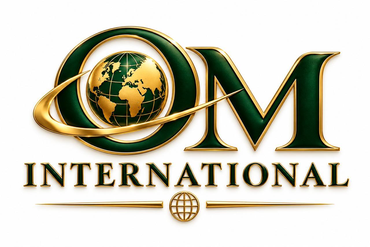 OM INTERNATIONAL logo