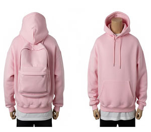 Sudadera con Capucha de Forro Polar Grueso para Invierno, Logotipo Personalizado, OEM ODM, Tinte Liso, Poliéster/Algodón, Estilo Urbano, 650g, Ecológica - Product Image 6