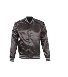 Cómoda chaqueta Varsity de satén para hombre con cuello levantado colores personalizados y logotipo chaqueta transpirable de invierno para exteriores - Product Image 1