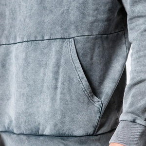 Sudadera con capucha de lavado ácido de la mejor calidad de fábrica para hombre, cuello con capucha con estampado de logotipo personalizado, 100% algodón, suministro al por mayor de invierno, secado rápido - Product Image 5