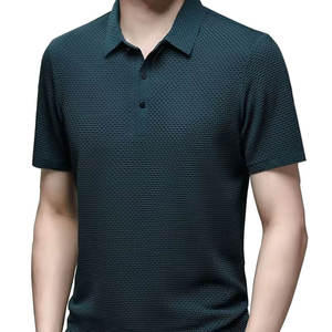 Camiseta de Polo de manga corta con estilo para hombre, tela de algodón transpirable, diseño moderno, ropa de verano de tacto suave, Polo sólido a la moda - Product Image 4
