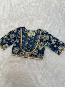 Lehenga choli สไตล์อินเดียพื้นเมืองผ้าฝ้ายแท้สำหรับเด็กผู้หญิงในงานแต่งงานและงานเทศกาล - Product Image 6