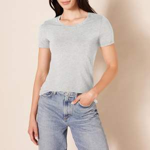 Camiseta de Verano para Mujer, Talla Grande, Ajustada, Transpirable, de Secado Rápido, Ecológica, de Spandex/Algodón, Ligera, Elástica y Suave - Product Image 1