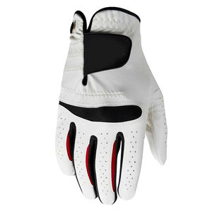 Gants de golf en cuir de mouton pur respirant gauche-droite, logo personnalisé, gants de golf en cuir Cabretta, accessoires de golf - Product Image 1