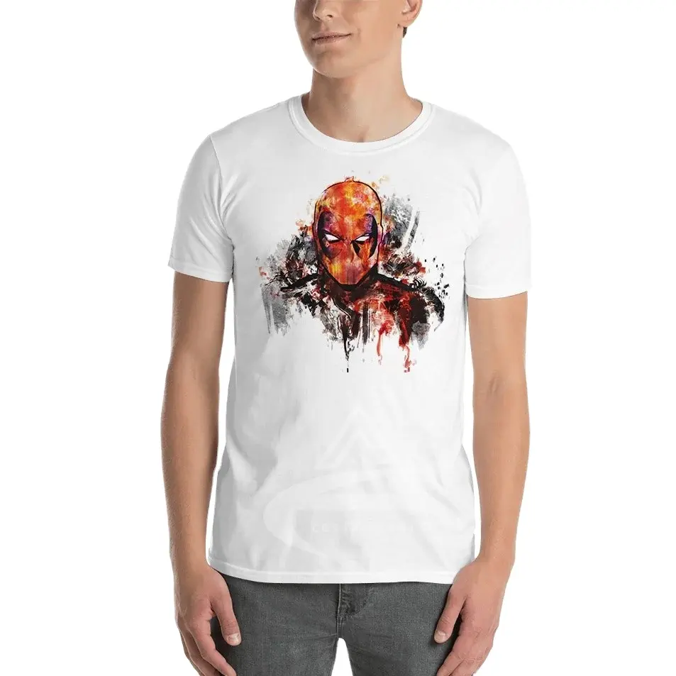 Высококачественная футболка с рисунком «Пустой пул», футболка с супергероем, белая хлопковая футболка с коротким рукавом для мужчин