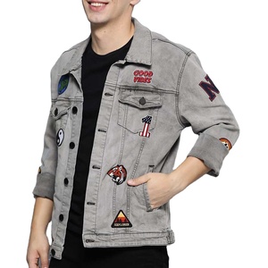แจ็คเก็ตยีนส์ผู้ชายขายดี ราคาถูก สำหรับขายส่ง เสื้อผ้าลำลอง คุณภาพสูง แจ็คเก็ตยีนส์ผ้าฝ้ายผู้ชาย บริการ OEM - Product Image 1