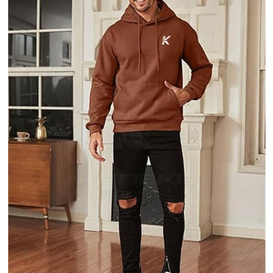 Sweat-shirts surdimensionnés 100% coton, coupe classique, pull-over chaud, style décontracté d'hiver, style streetwear, confortables, logo personnalisé - Product Image 2