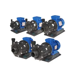 Italian magnetic centrifugal pumps HTM 4 - 6 - 10 - 15 - 31 made of PP PVDF for acid handling water pumps - Product Image 1