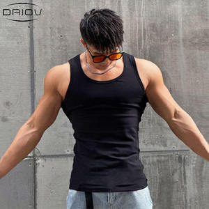 Débardeur musculaire sans manches en coton tricoté de haute qualité, 100 % coton, poids lourd 240g, écologique, décontracté, avec options personnalisées pour hommes - Product Image 2