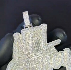 VVS diamante Moissanite nombre colgante Hip Hop letra colgante 925 Plata personalizar nombre Moissanite colgante regalo para ella lujo fino - Product Image 5