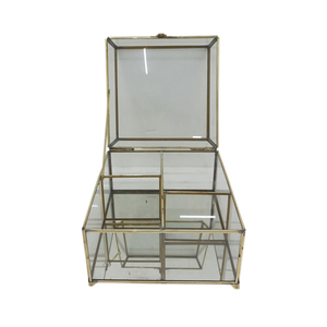 Wholesale Bulk Jewellery <b>Box</b> <b>Glass</b> and Brass With Silver Plating Customized Product for Wedding Decoration Handmade Bulk - Product Image 6