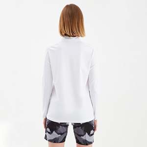 Veste de printemps blanche à col montant et fermeture éclair 1/2 Balance - Product Image 2