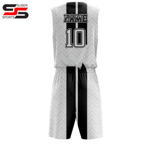 Kit d'uniforme de basket-ball Uniformes de basket-ball sublimés Maillots Shorts Broderie Tackle Twill Uniforme de basket-ball pour hommes - Product Image 2