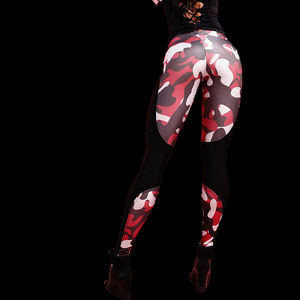 2025 <b>Hot</b> Selling Custom Logo Printed Women's Gym Yoga <b>Leggings</b> High Quality Seamless Breathable Anti-Bacterial Knitted Fabric - Product Image 3