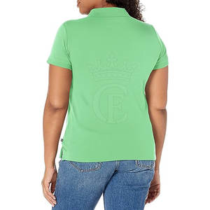 Polo grande taille à séchage rapide respirant pour femmes avec logo personnalisé motif en tricot solide décontracté pour hommes quantité minimale de commande bas - Product Image 4