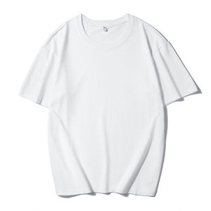 2023 100% coton surdimensionné Crewne tenue décontracté T-Shirt confortable Streetwear Logo personnalisé impression de haute qualité tricoté blanc - Product Image 2