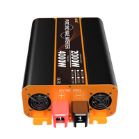 Convertisseur d'énergie HOULI 5000W monophasé à onde sinusoïdale pure 12V/24V DC vers 110V/220V AC, efficacité 90%, 50/60Hz, pour maison, voiture, camping-car, camion