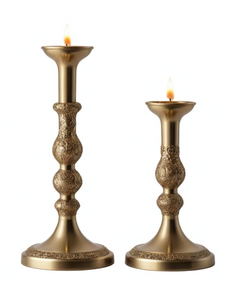 Fabricant direct, porte-bougie en métal doré de haute qualité avec pots à bougies en verre pour la maison et le jardin - Product Image 4